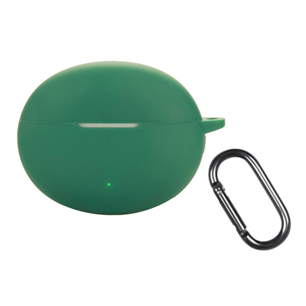 For Oppo Enco Free4 Silicone Case Wireless Earphones Protective Cover with Anti-Lost Buckle