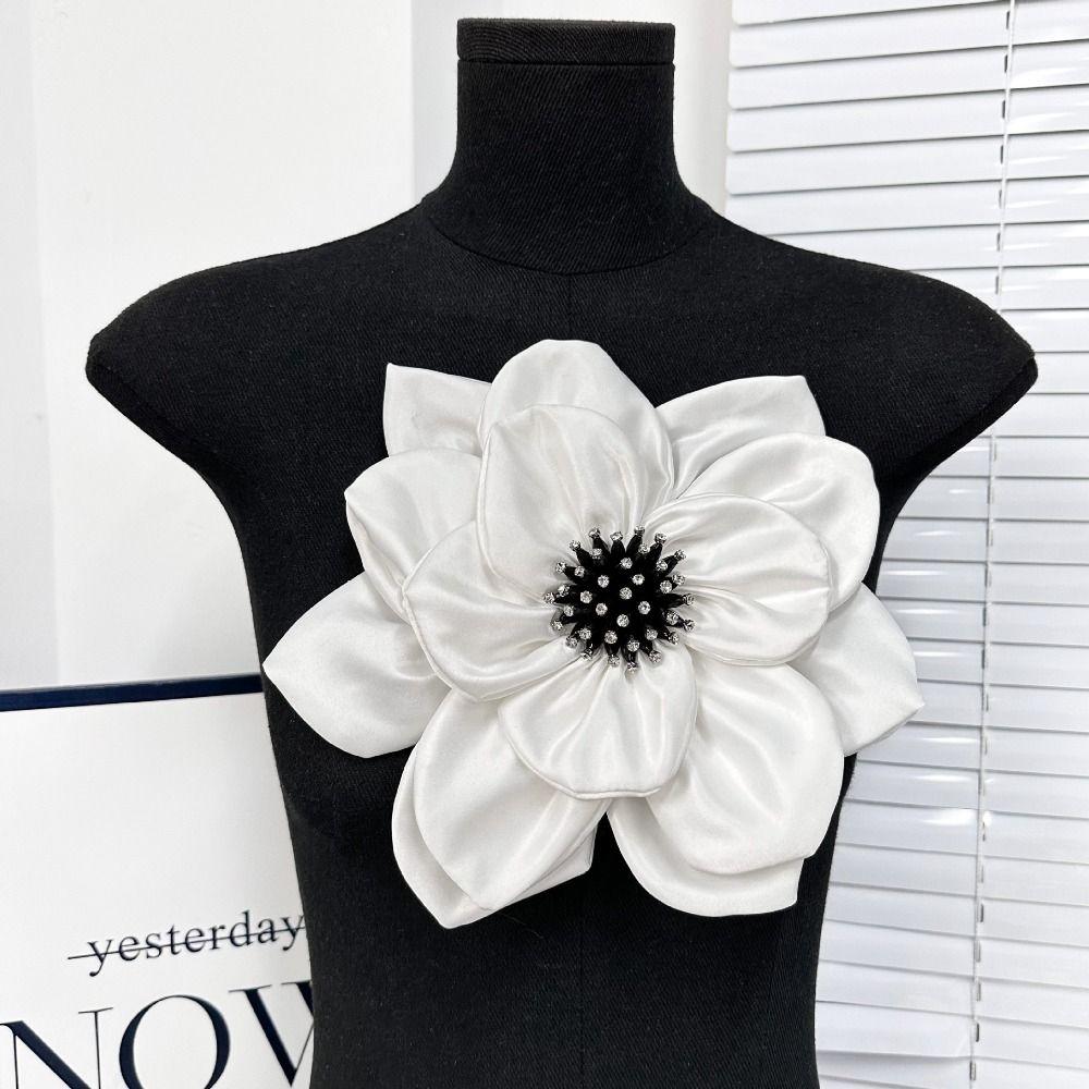 Handmade Large Flower Patch 3D Clothes Appliques Evening Dress Clothing Patch  Sewing