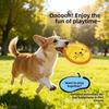 Soft Interactive Dog Throw Toy Colorful Puppy Chew Toy Dog Plush Flying Disc  Outdoor Sport