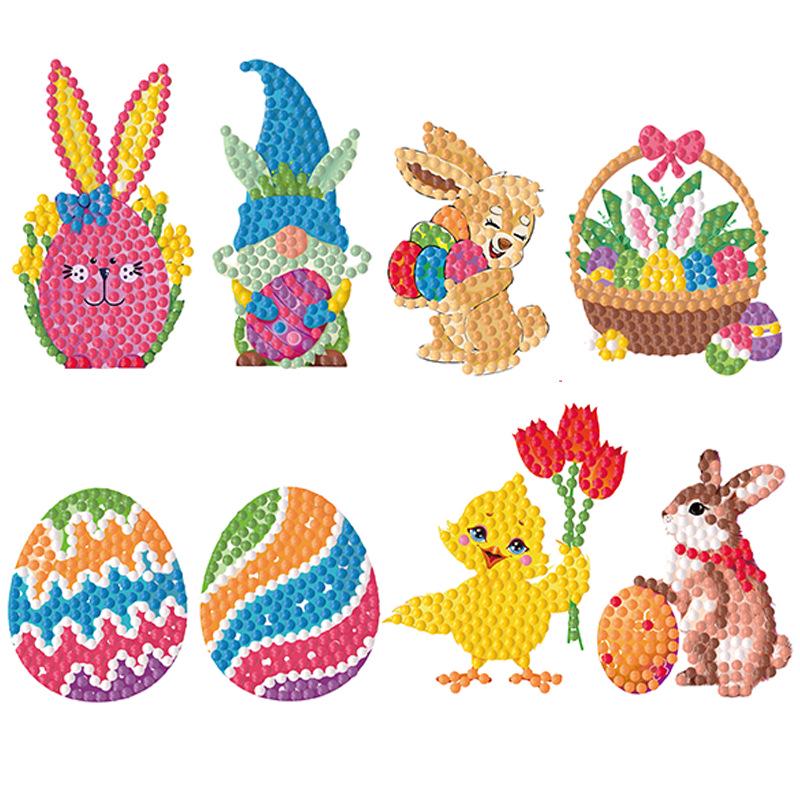 Easter Cartoon DIY Diamond Painting Stickers - Decorative Handmade Craft Kit