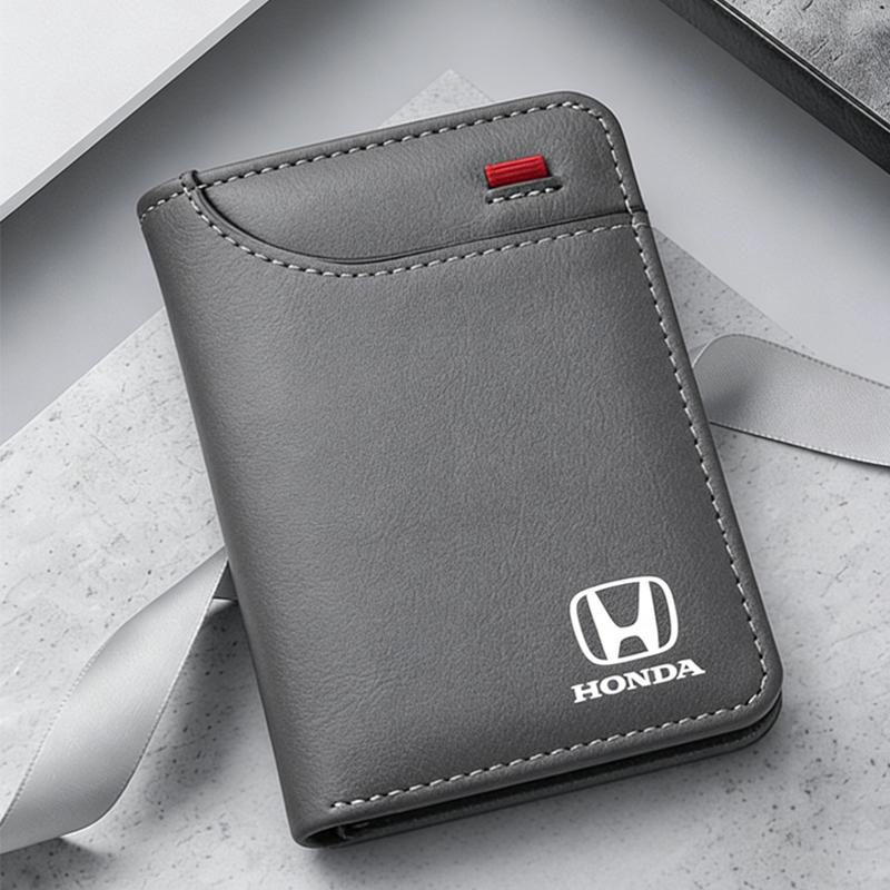 Portafoglio Portacarte d'Identità con Logo Auto Per Honda Civic Fit Jazz Accord Pilot CRV Odyssey Passport City Shuttle HRV Striscia Decorativa FL3