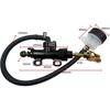Universal Rear Brake Master Cylinder Compatible with 50cc 70cc 90cc 110cc 125cc 150cc 200cc ATV Dirt Bike Go Karts Motorcycles (Black)