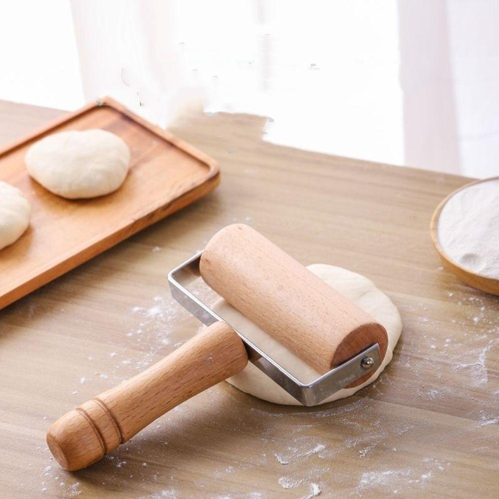 Roller Rolling Wood Rolling Pin Manual Flour Stick Durable Dough Roller