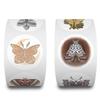 500 Stickers/roll Cartoon Moth Roll Stickers Children Student Reward Encourage Stickers Creative Decorative Sealing Color Stickers