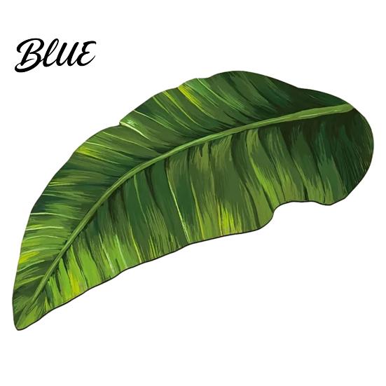 Green Leaf Floor to Clean Irregular Shaped 3D Rug Mat Realistic Anti Easy Slip Doormat