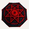 Stained Star Mandala Umbrella, Portable 3-Fold Umbrella for Men & Women,Christmas Gift ES131