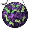 Waterproof Outdoor Branch Decoration Retro Halloween Pendant, Ghost/Bat/Spider Web/Pumpkin Head Print, Dark Theme Holiday Decor Vintage Acrylic