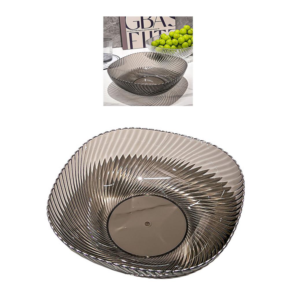 Counter Fruit Bowl Transparent Large Capacity Countertop Snack Bowl Serving Bowl for Household