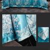 Europäischer Satin-Jacquard-Bettbezug, vierteiliges Set, besticktes dreiteiliges Set
