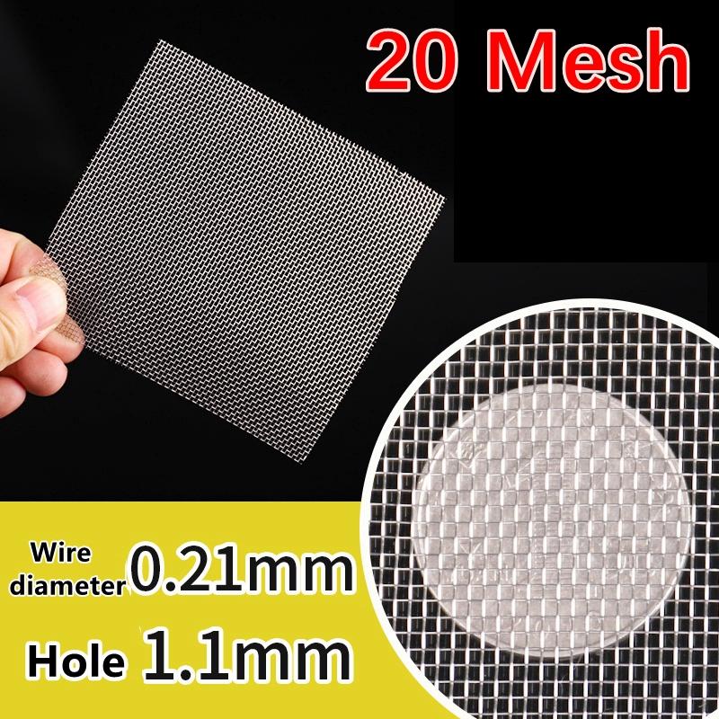 Food Grade 304 Stainless Steel Filter Mesh Home Kitchen Food Bean Powder Oil Filter Net Metal Water Filtration Screen Strainers
