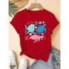 Damen Meeresschildkröte Kurzarm T-Shirt - Lässiges Rundhals Sommer Oberteil Geeignet für Frühling Sommer