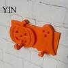 Door And Tile Hook Pumpkin Ghost Key Hook, 3D Printed Halloween Wall Decor, No Residue Adhesive Self Holder, Drill Hanging Face