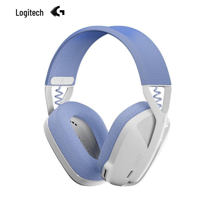 

Logitech G435 Wireless Bluetooth Gaming Headset with Mic for PC and Phone білий