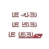 2024 New style Two tone Letters Numbers Emblem E43 E53 E63s for Car Fender Trunk Rear W212 W213 W214 Sticker Logo Accessories