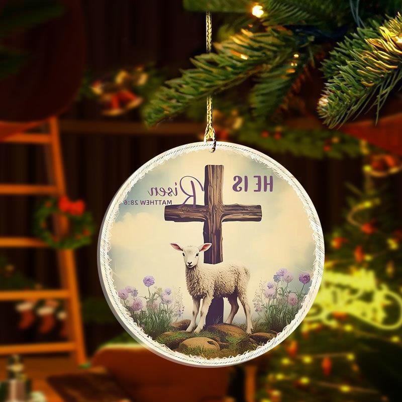 Is Playful He Risen Acrylic Car Decoration Cute Cartoon Style Keychain Backpack Charm