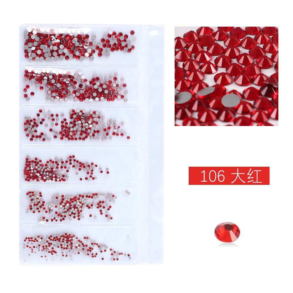 Flat Bottom Rhinestone Nail Drill Diy Nail Mobile Phone Case Sticker Drill, Jewelry Accessories, Bag Size Mixed Nail Drill