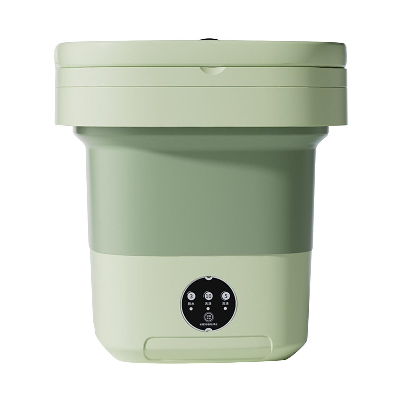 

Складная автоматическая стиральная машина бочечного типа, портативные дорожные общежития, большая емкость 8 л One Size зелёный