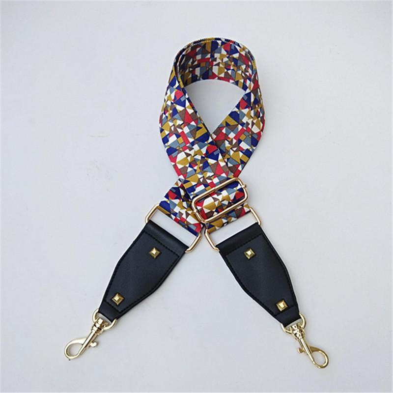 Ribbon Replaceable Adjustable Strap One Shoulder Oblique Cross Ethnic Style Long Shoulder Strap Women's Bag Strap Accessories