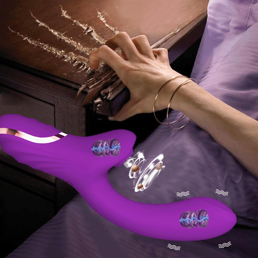 Female 2 Motor Clitoral Suction Cup Stimulator Powerful Sucking Vibrator Female Adult Sex Toys Couple G-spot Massager Sex Shop