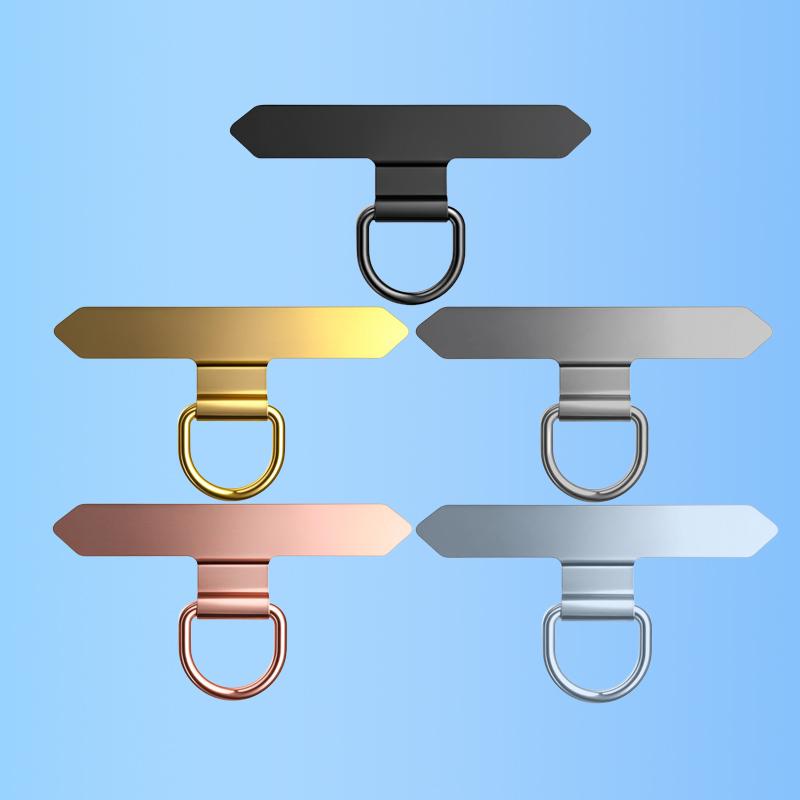 1/3/5 st Ultratunn Metall Telefon Lanyard Patch Hängande Klämma Fäste för iPhone Samsung Xiaomi Honor Universellt Telefonfodral