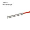 Durchmesser 6/8/10/12mm Elektrische Heizrohrformen Edelstahl 60/80/120/150/200/250W Einzelkopfform Trockenlauf 220V