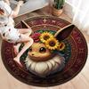 Retro Pokemon Round Area Rug,Carpet Rug for Living Room Bedroom Sofa Playroom Decor,Non slip Floor Mat