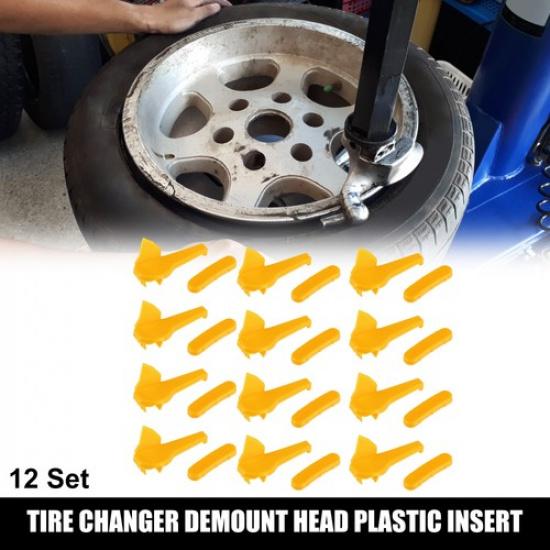 

12 Set Motorcycle Tire Changer Demount Head Plastic ert 2.36 x0.81 x0.63