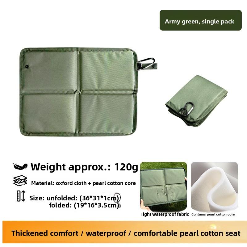 Meier Folding waterproof thickened Oxford cloth portable seat cushion, picnic mat, camping lawn waterproof cushion