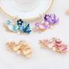 Wreath Headdress Premium Alloy Paint With Diamond Pearl Hairpin Female Hairpin Side Back Head Duck Bill Clip
