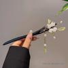 Elegant Retro Tassel Hairpin for Hanfu Updo - Women's Chinese Style Metal Hair Clip