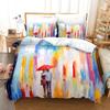 Neues King Queen Liebhaber Bettwäsche Set Einzelbett Twin Full Queen King Size Liebhaber Ölgemälde Bettset Aldult Jungen Schlafzimmer Bettbezug 020