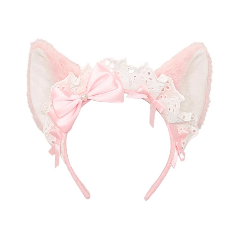 A52E Role Play Animal Ears Headbands Tail For Halloween Christmas Party Costumes