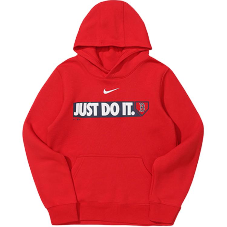 Nike X MLB Pre School Sweatshirts Hooded Thickened 3Z3B3SBF6-BOS L(130-140)