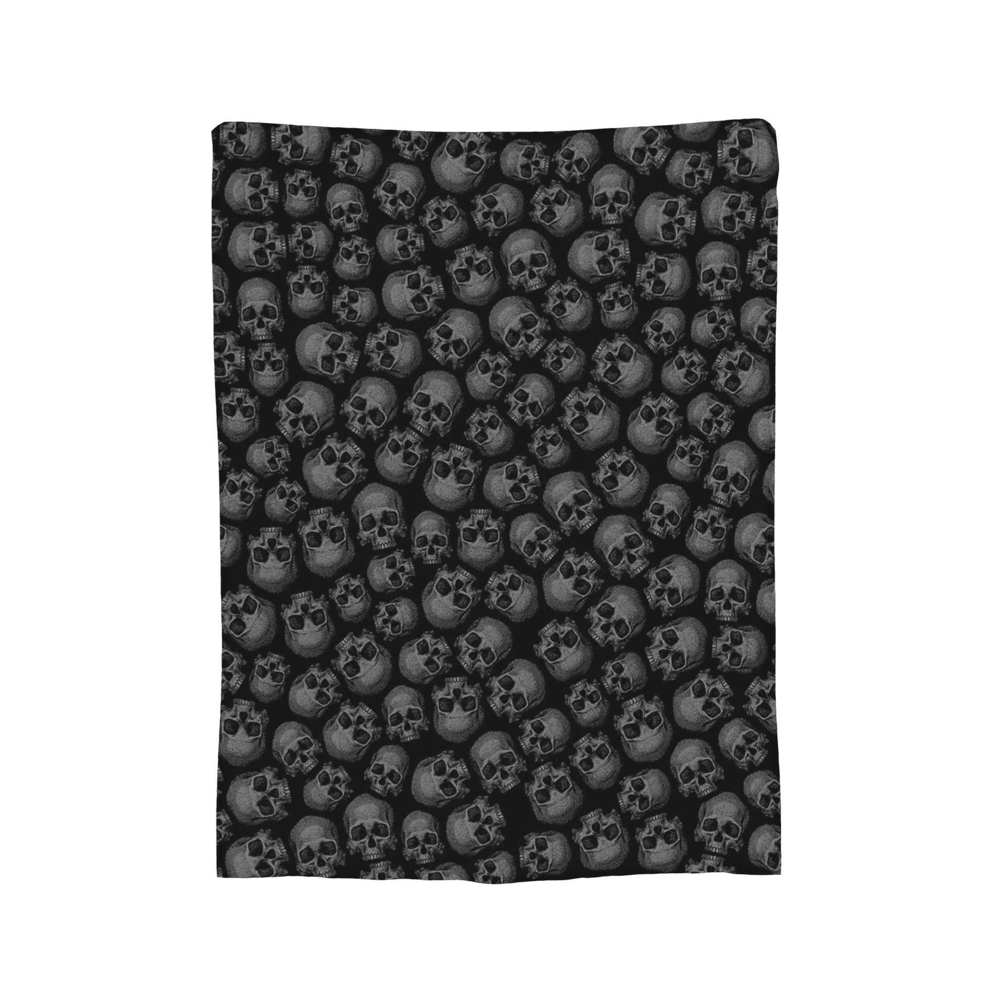 

Totally Gothic Skulls Goth Blankets Fleece Autumn/Winter Multifunction Ultra-Soft Throw Blankets for Home Outdoor Bedspread 75x90cm