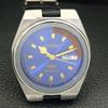 CITIZEN AUTOMATIC VINTAGE 8200 JAPAN MENS BLUE COLOR DIAL WATCH a702143-5 R208-a702143