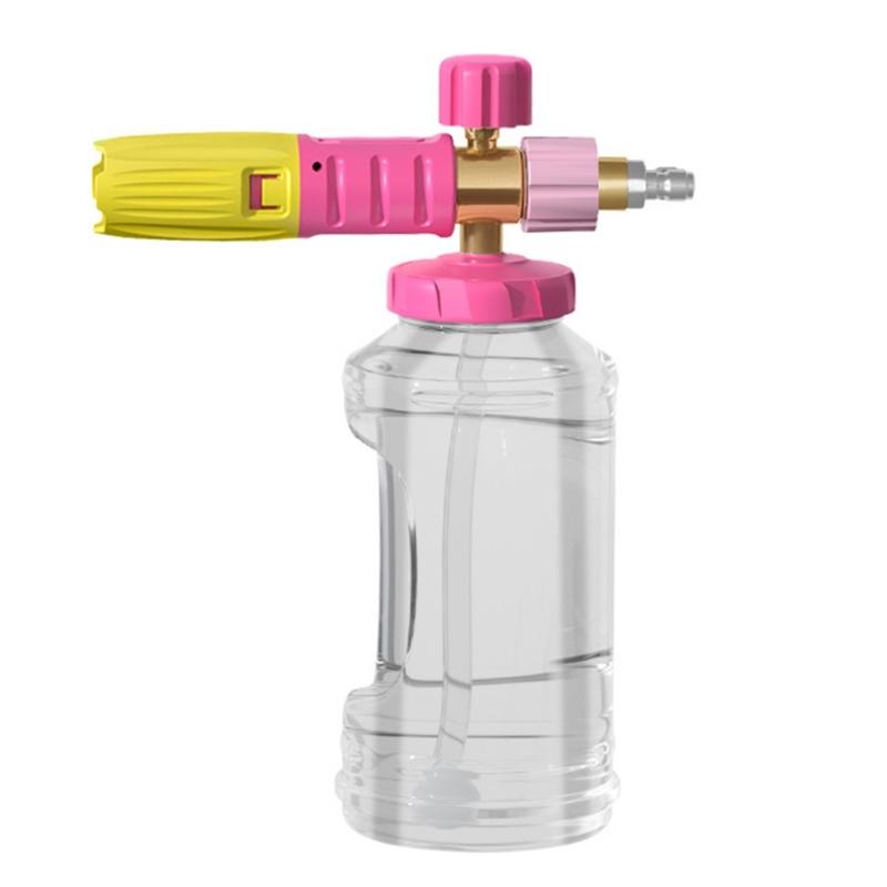Soap Dispenser Wide Mouth Foam Cannons for Pressure Washer Thick Snow Foam Lances for Car Washing 1/4In Quick Connector