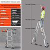 Aluminum Alloy Telescopic A-frame Ladder - Foldable, Extra Long, Safety Engineering Ladder