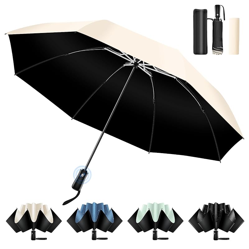 

folding umbrella [Safety design to prevent backtracking/reverse folding umbrella] folding umbrella One-touch automatic opening/closing Prevention of