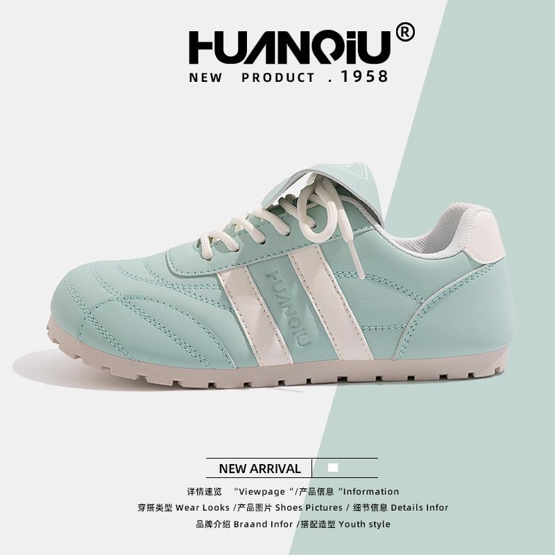 

Global Puff German Training Shoes Women s 2025 Spring New Soft-soled Non-slip Sports Flat-soled Casual Shoes ZHQ9077 40 мятный зеленый