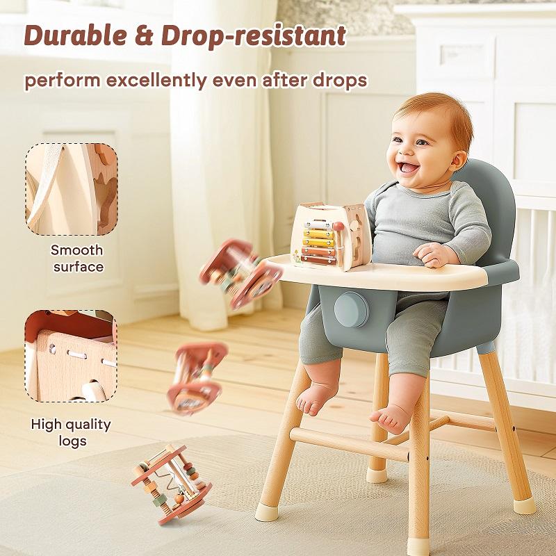 Baby Wooden Montessori Toys Mushroom Building Blocks Puzzle Toys Baby Wooden Musical Instrument Early Education Toys Child Gift