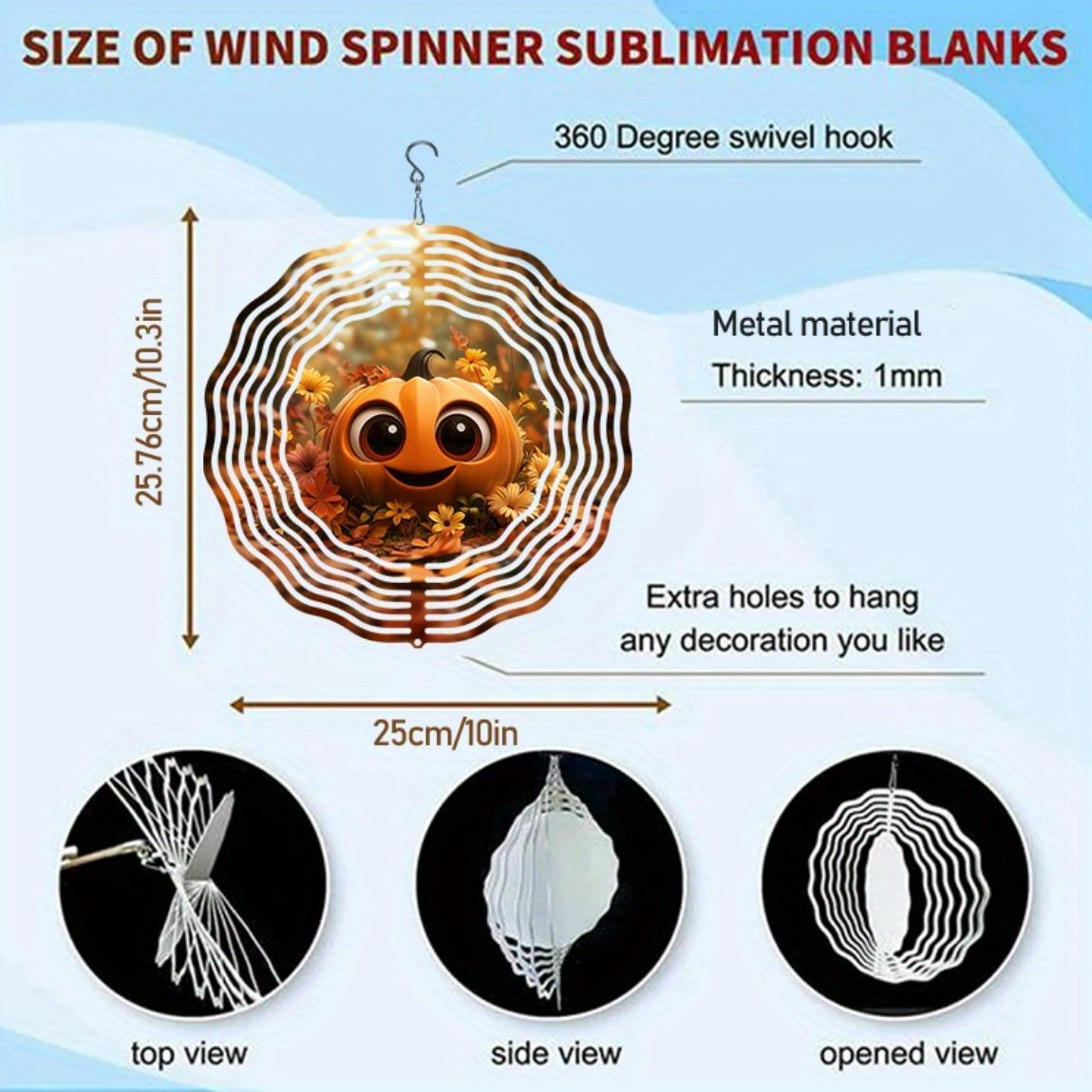 

Динамическая уличная ветряная мельница с украшением в виде тыквы и осеннего листа, бесконечно вращающийся музыкальный колокольчик, классический стиль для двора, сада, дома