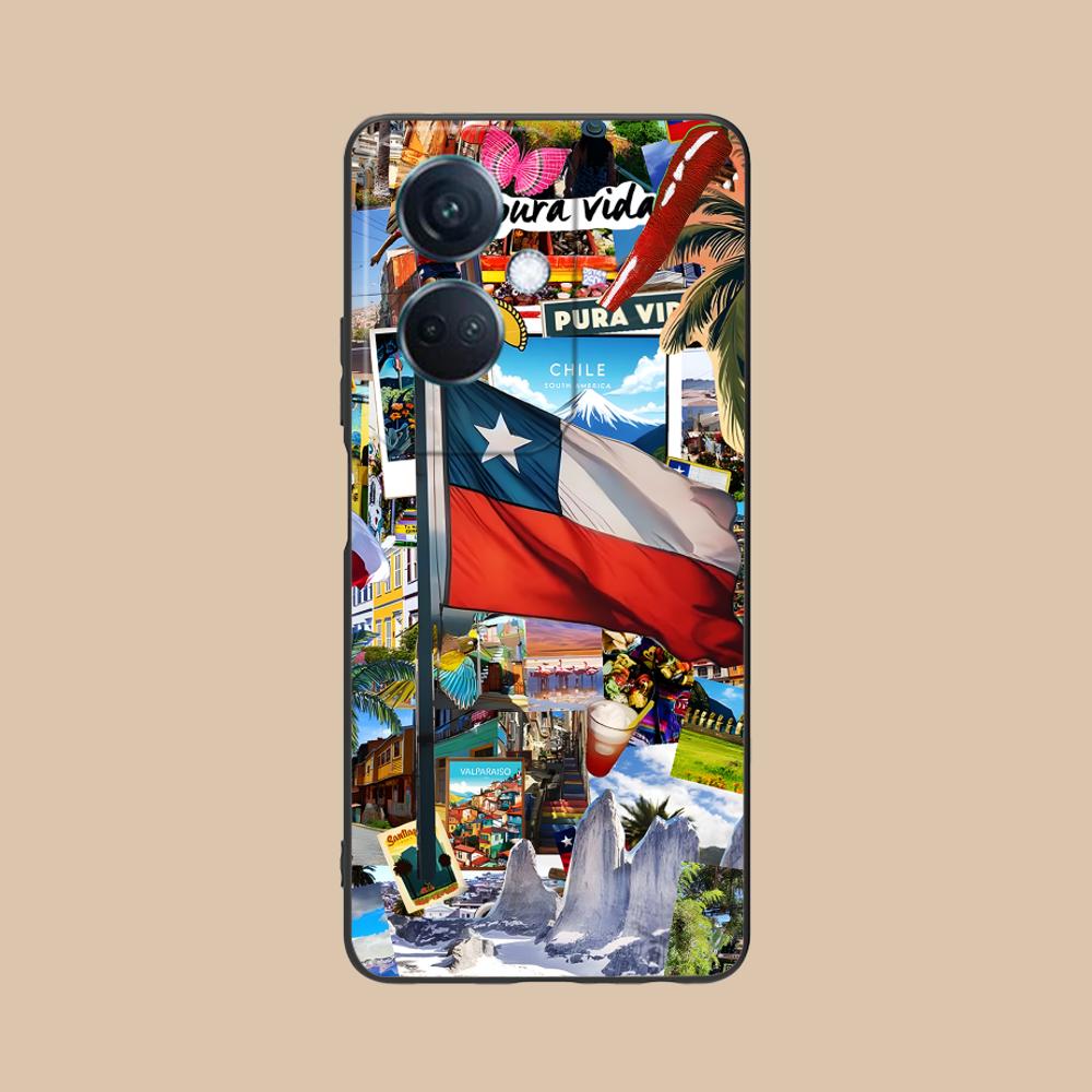 

Chile Flag Matte TPU Mobile Phone Case for OPPO Find X9 X8 X7 X6 X5 X3 X2 Plus s Pro Ultra Lite Colorful Printing Cover OPPO Find X2 Pro