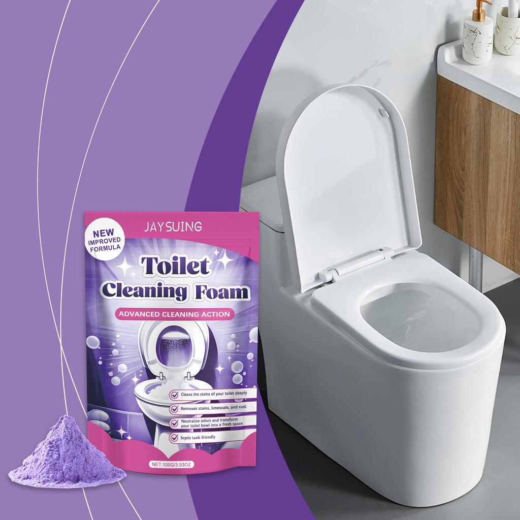 Toilet Bowl Cleaner Powder – Toilet Stain Remover, Deodorizer, Fresh Scent, Household Cleaning Powder Less