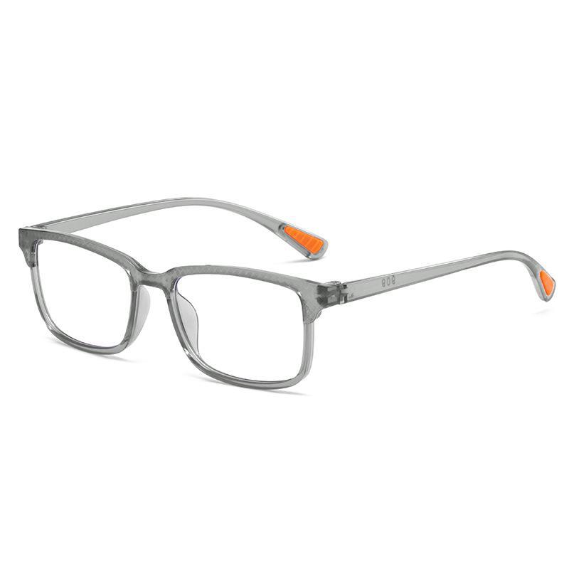 

Ультралегкие очки TR90 для чтения с защитой от синего света для мужчин и женщин — простой HD-дизайн для пресбиопии Flat light without degree серый