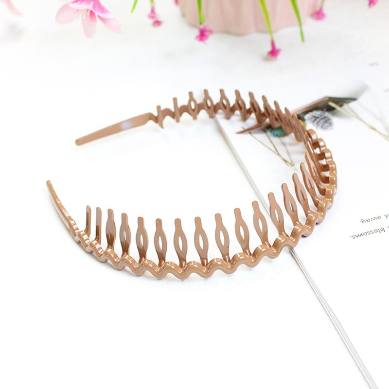 1Pc Headband Convenient Wave Big Comb Simple Hairband Fashion Headdress Hair Hoop Plastic