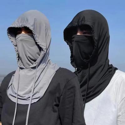 Men Women Anti-UV Face Mask Balaclava Sun Protection Breathable Ice Silk Long Neck Covers for Outdoor Cycling Motorcycle Fishing