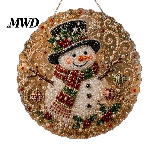 Weihnachtsgeschenk für die Familie Christmas Faux Pearl Art Kit, DIY Strassstein Edelstein Malerei Bastelset, Nikolaus Baum Wohnzimmer Dekorationen Socke Elch Muster