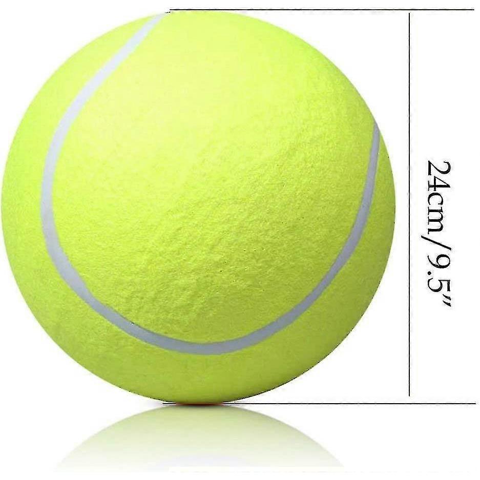 Giant Tennis Ball 24cm - Jumbo Durable Pet Toy for Dogs, Signature Mega Big Tennis Ball for Play & Training