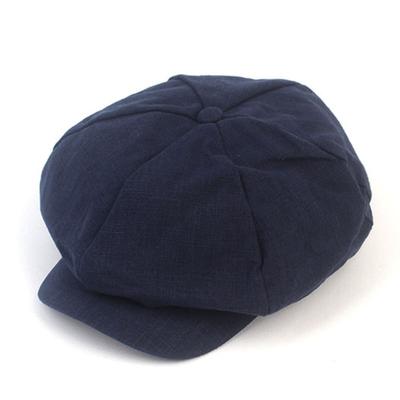 Universal Chemistry Linen Navy Loose Fit Newsboycap