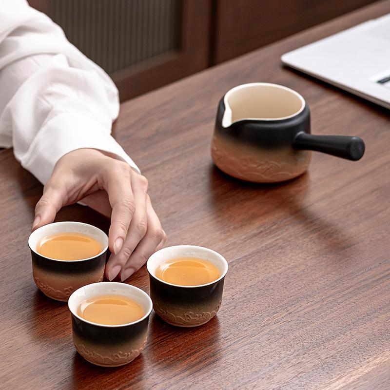 High-end light luxury Canghai automatic kung fu tea set, household lazy tea making artifact, office meeting and giving gifts